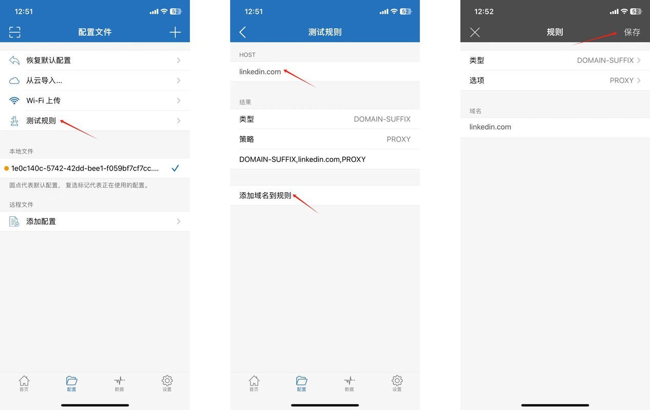 如何在Shadowrocket中将特定域名添加到配置规则？ - ElandSEO